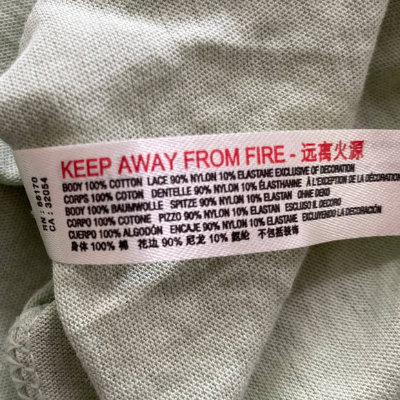 Intimately Free People Green Lacey Strappy Bodysuit Top NEW Size XS - Picture 6 of 12